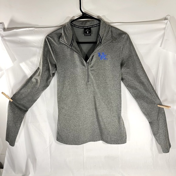 Nike Tops - Nike Dri-Fit 1/4 Zip UK Kentucky Wildcats Women's Gray Pullover M Fall
